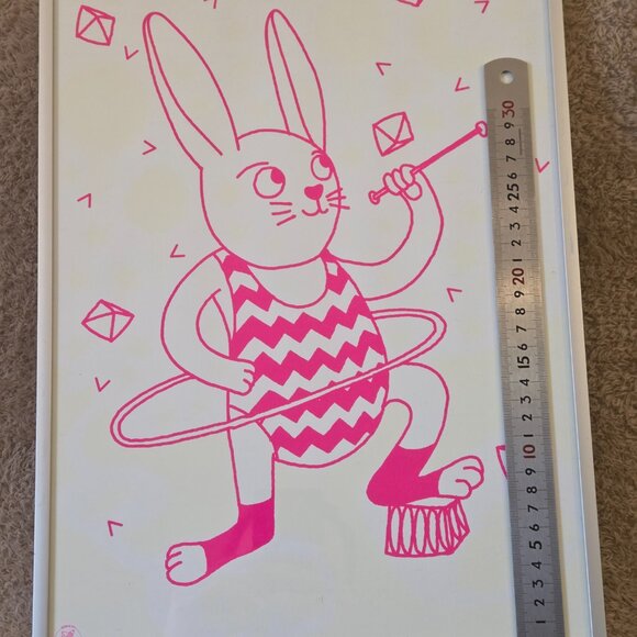 OMY Glow Poster Bunny + IKEA STRÖMBY Frame 30×40 - Picture 2 of 9